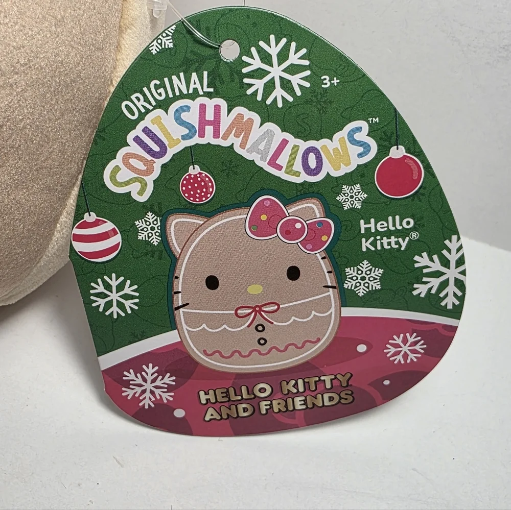 Sanrio Hello Kitty x Squishmallows Christmas Limited Edition Gingerbread Pillow - Picture 8 of 9
